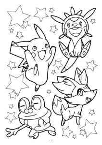 dessin pokemon a colorier