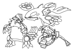 coloriage pokemon legendaire