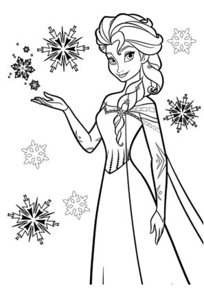 coloriage la reine des neiges
