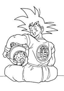 Coloriage dragon ball z