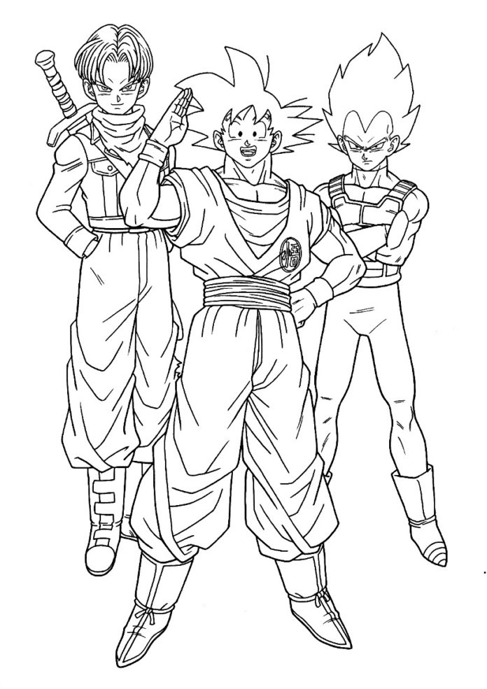 Coloriage Dragon Ball Z  20 images à imprimer gratuitement