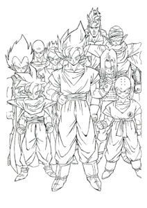 Coloriage dragon ball z