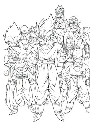 Coloriage dragon ball z