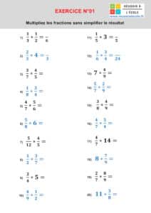 Multiplication de fractions