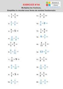 Multiplication de fractions
