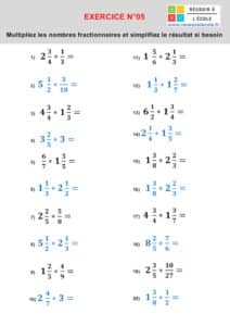 Multiplication de fractions