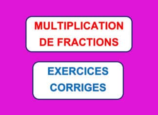 multiplication de fractions