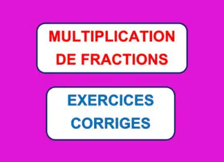 multiplication de fractions