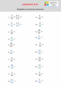 simplifier une fraction