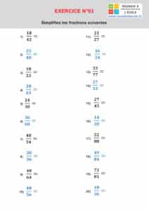 simplifier une fraction