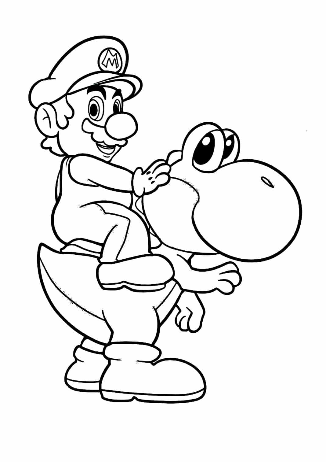 Coloriage Mario  Notre livre à imprimer GRATUITEMENT