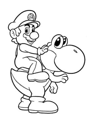 mario coloriage