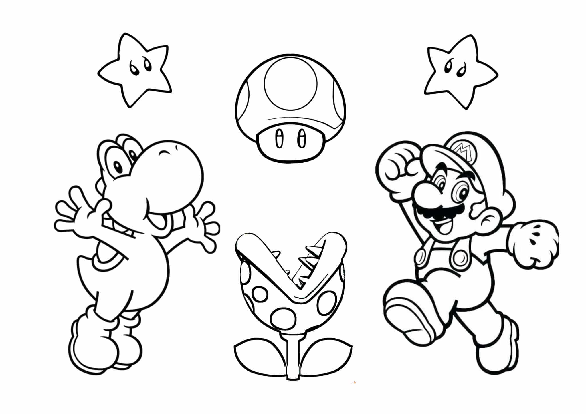 Coloriage Mario Notre Livre Imprimer Gratuitement