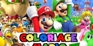 coloriage mario