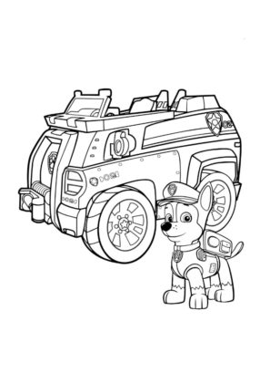 coloriage paw patrol