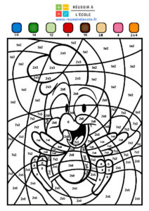 Coloriages magiques multiplication