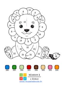 Coloriages magiques multiplication