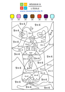 coloriages magiques multiplication