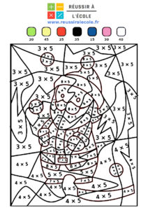 coloriages magiques multiplication