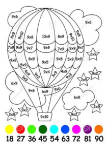 coloriage magique multiplication