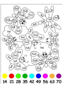 coloriage magique multiplication