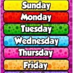 les jours de la semaine en anglais