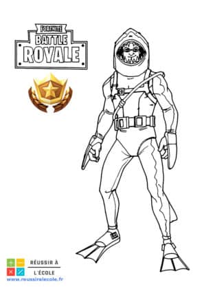 coloriage fortnite à imprimer