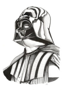 dessin dark vador à imprimer