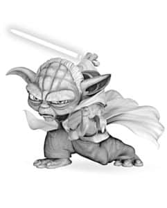 coloriage star wars yoda
