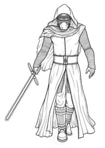 coloriage kylo ren