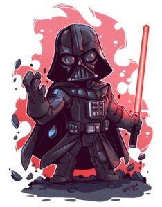 coloriage star wars dark vador