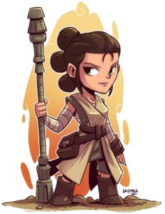 coloriage star wars rey