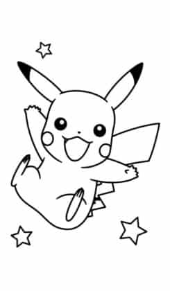 coloriage pokemon pikachu