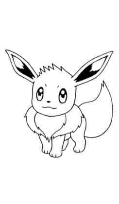 coloriage pokemon evoli