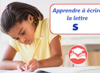 apprendre a ecrire la lettre s