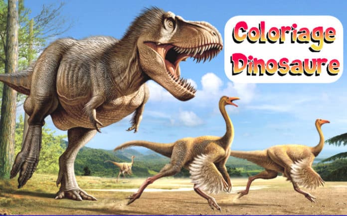 coloriage dinosaure