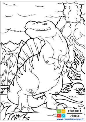 coloriage dinosaure gratuit