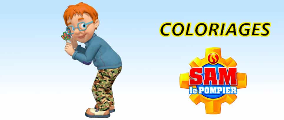 coloriage sam le pompier