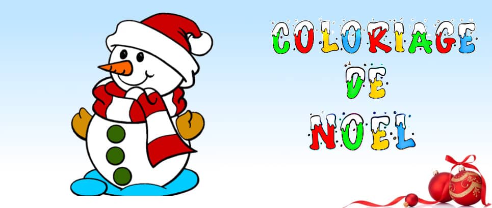 dessin noel a colorier