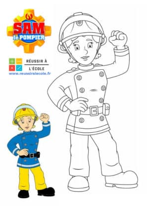 coloring sam the fireman