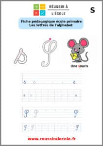 ecrire la lettre s