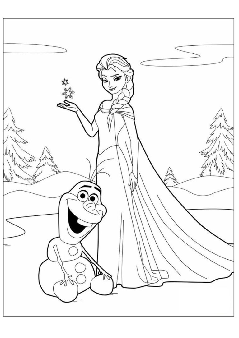Coloriage Reine des Neiges Gratuit  20 dessins à imprimer en 1 clic
