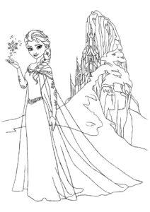 coloriage la reine des neiges