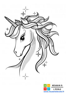 coloriage de licorne