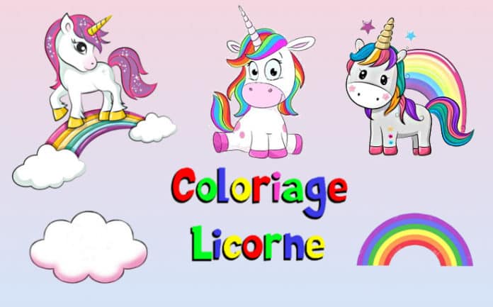 coloriage licorne gratuit