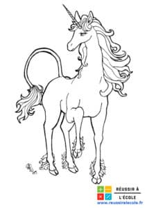 coloriage à imprimer licorne