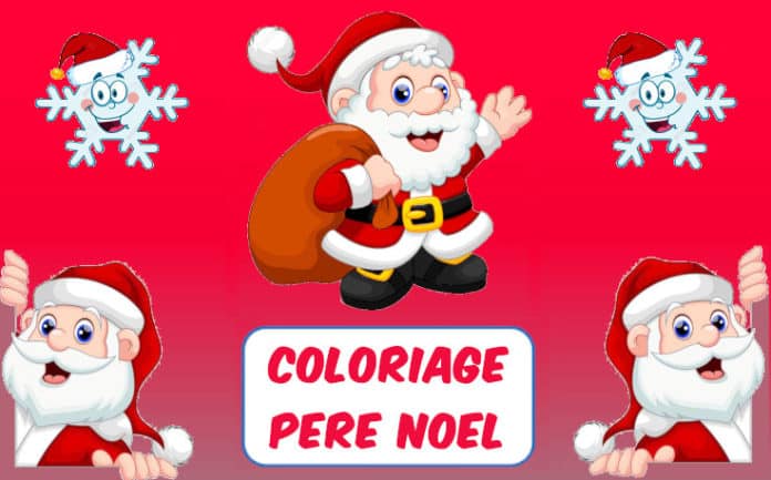 coloriage pere noel