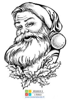 coloriage pere noel