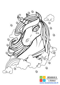 licorne coloriage