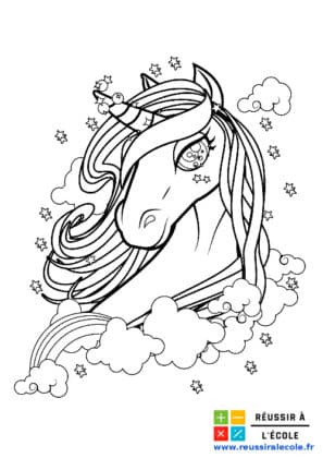 licorne coloriage